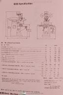 JIH Fong Acra 100-1949, Vertical Milling, Instruction Manual and Parts Lists