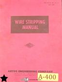 Artos-Artos W-3 Operating & Parts List Instructions Manual-W-3-01