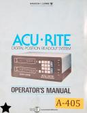 Acu-Rite-Acu-Rite Baush Lomb Digital Readout System, Operations Installation Manual-Two Axis-01