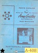Acme Gridley-Acme-Gridley-Acme Gridley R RA & RB, 4 6 8 Spindle Bar Machine, Operate & Tooling Manual 1956-4-6-8 Spindle-R-RA-RB-05