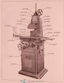 Brown & Sharpe No. 2 & 2B, Sufrace Grinder Repair Parts List Manual Year (1957)