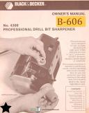 Black & Decker-Black & Decker 4300, Drill Bit Sharpener, Owner\'s Manual 1985-4300-01