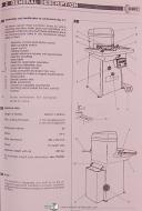 Comaca EHN 260/5, Hydraulic Notching Machine, Use & Maintenance Manual Year 1997