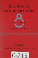 Cone Conomatic Operators 8 Spindle Automatic Machine Manual
