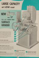 Covel Operators Instruction Parts No 17 10 x 16 Surface Grinder Machine Manual