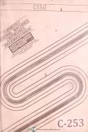 Curvatrici CS50 Bending Machine Operations Manual Year (1986)