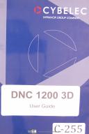Cybelec DNC 1200 3D, Users Guide, with Diskettes and Adapter, Programming Manual