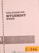 Colchester Student 3100, French-German-English, Lathe , Instruct & Parts Manual