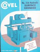 Covel No. 35A & 50, Surface Grinders, Installation Operations Parts Manual 1947