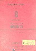 Cone Conomatic GB, 2 5/8 Eight Spindle, Lathe, Parts List Manual Year (1938)