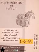 Chicago-Chicago Pneumatic-Chicago Pneumatic 7\" Type Y Compressor Parts Manual 1955-7\"-Type Y-01
