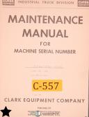 Clark Equipment-Clark CF30B, 40B 50B, Lots 420 and UP, Forklift Maintenance and Wiring Manual-CF30B-CF40B-CF50B-01
