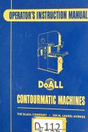 DoAll Contourmatic Operators Instuction Mdl 26-3-60-3 Machine Manual