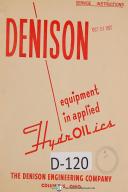 Denison Multipress Operation Service Parts Manual