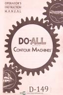 DoAll V Models, Contour Saw Machines, Operators Instruction Manual