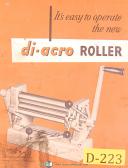 Diacro Houdaille Forming Roller, How to Make Circles Manual