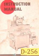 Doall D-6, D-8 and D-10, Surface Grinde, Install, Operation & Maint Manual 1964