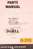 Doall VS-612, -1, -2, -3, Surface Grinder, 50 Page Parts Manual