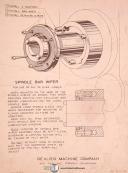 Devlieg 3B-48 3H 4H 5H, Spiromatic Jigmil Machine, Install & Parts Manual 1960