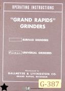 Grand Rapid-Gallmeyer-Grand Rapids 25, Surface Grinder, Parts List Manual Year (1946)-No. 25-03