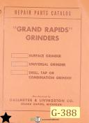 Grand Rapid-Gallmeyer-Grand Rapids 25, Surface Grinder, Parts List Manual Year (1946)-No. 25-02