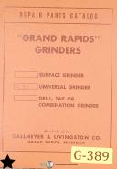 Grand Rapid-Gallmeyer-Grand Rapids 25, Surface Grinder, Parts List Manual Year (1946)-No. 25-01