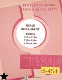 Heald-Heald Operator Parts Service Borematic Boring Machine Manual-251A-252A-351A-352A-451A-452A-01