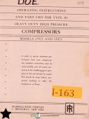 Ingersoll Rand-Ingersoll Rand 15T2 15T3, Type 30 Compressor Operations and Parts Manual 1954-15T2-15T3-Type 30-01