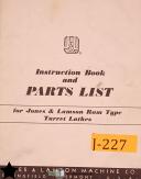 Jones & Lamson-Jones & Lamson #e, Form Grinder Service Manual Year (1932-1954)-E-06