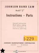 Johnson-Southbend-Johnson OBI, Gap, Horn, Power Press Operation Maintenance Parts Manual Year 1966-Gap-OBI-Straight Side-02