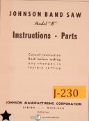 Johnson-Southbend-Johnson OBI, Gap, Horn, Power Press Operation Maintenance Parts Manual Year 1966-Gap-OBI-Straight Side-01