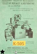 Kent-Kent KGC-600H, Cylindrical Grinding, Service & Parts Manual-KGC-600H-02