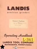 Landis-Landis 6\" 10\" 14\" Type C, Plain Grinder, Operation Manual 1941-10 Inch-10\"-14\"-6\"-01