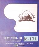 May Tool 42" MTC, Circle Shear Matinenance Parts and Troubleshoot Manual