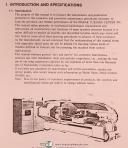 Mazak M-5, Turning Center, Maintenance and Parts List Manual Year (1975)