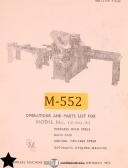 Peerless-Peerless 1200M, 1200ma Band Saw Operations Wiring and Parts Manual 1964-1200MM-01