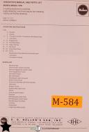 Mubea-Mubea EHG Punches, Dies, Ironworkers Stock List with Specifications Manual-01