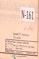 Norton 6 & 10 Type CTU Cylindrical Grinding Machine Wiring Schematic Year 1951