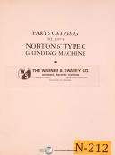 Norton 6" Type C, Cylindrical Grinding, 2397-3 Parts Manual 1966