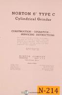Norton 6" C, Cylindrical Grinder, Prior to 1939, Operations and Service Manual