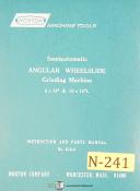 Norton 6" & 10" x 18", 30L Angular Grinder, Instructions & 616-6 Parts Manual