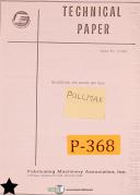 Pullmax-Pullmax P13, Plate Cutting Worker Machine, Instructions and Parts Manual-P13-01
